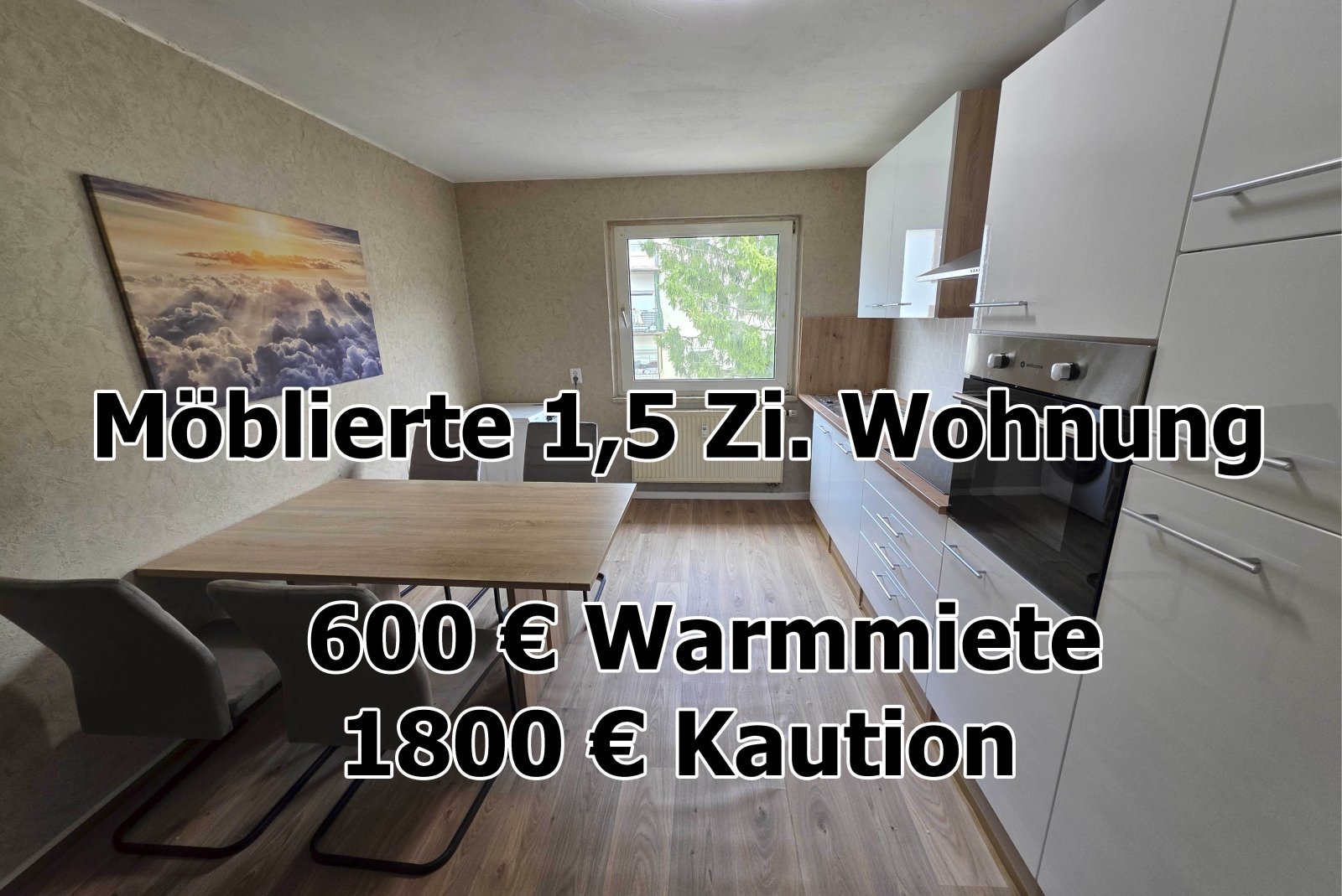Pirmasens: ab sofort - möblierte 1 Zimmer Wohnung mit 40 qm Wohnfläche  