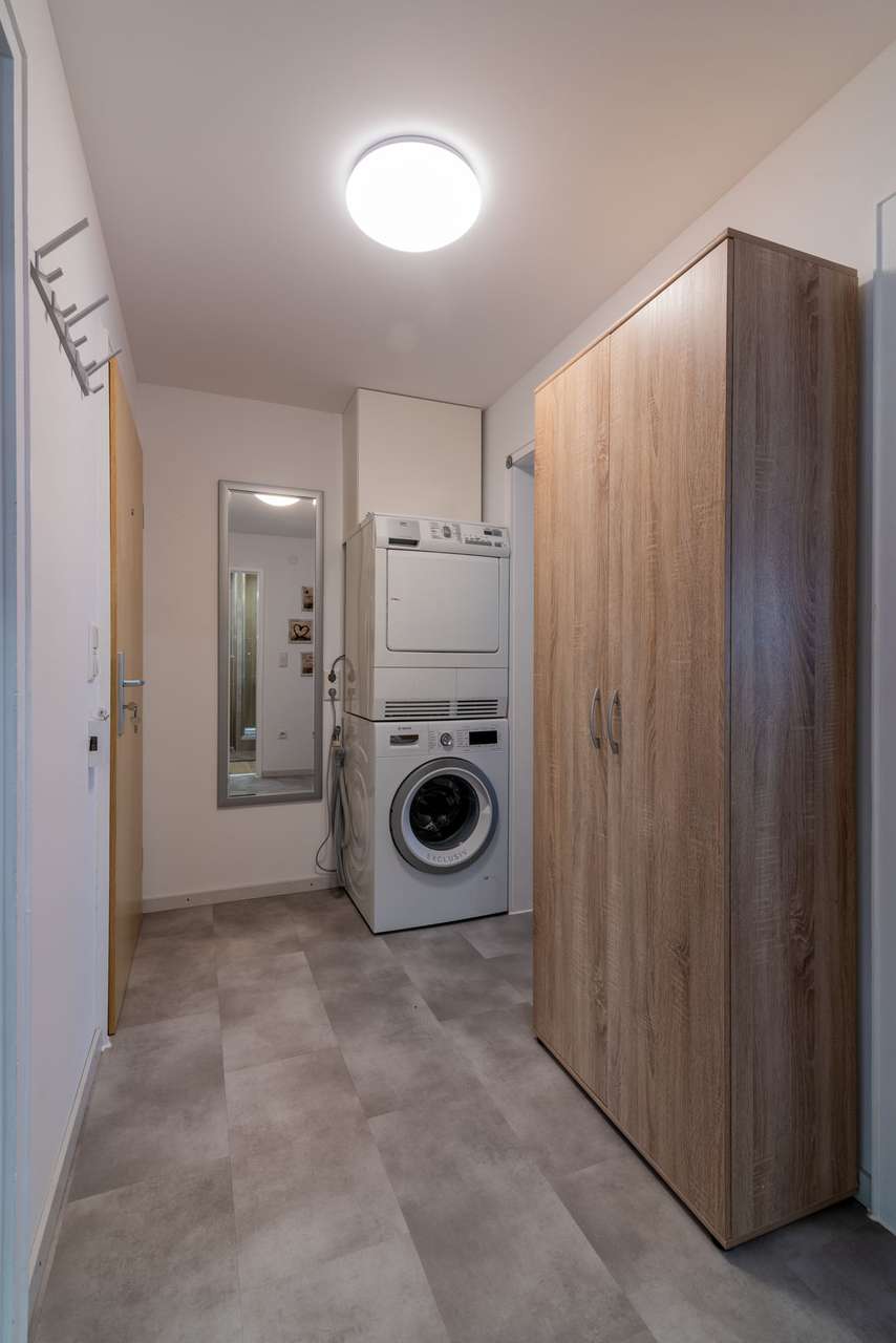 Waschmaschine und Trockner